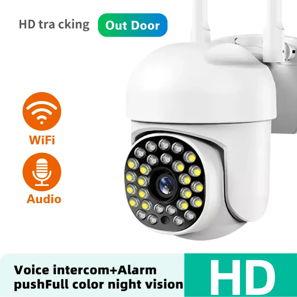 

2025New Camera 1960*1080 HD Led Lighting Remote Monitor Camera WiFi Remote night Vision Mobile Detection Two-way intercom 2025