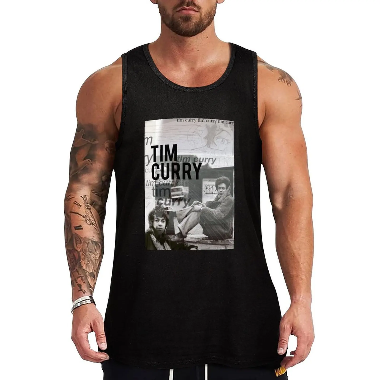 

curry, tim graphic print Tank Top vest for men gym shirt men sports t-shirts for men