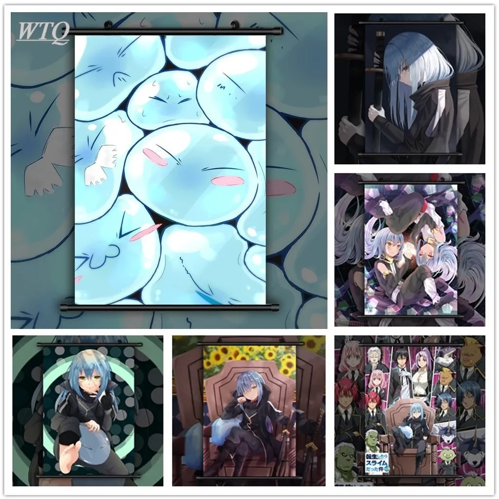 

That Time I Got Reincarnated As A Slime Rimuru Tempest Retro Anime Posters Canvas Painting Wall Decor Wall Art Picture Home Deco