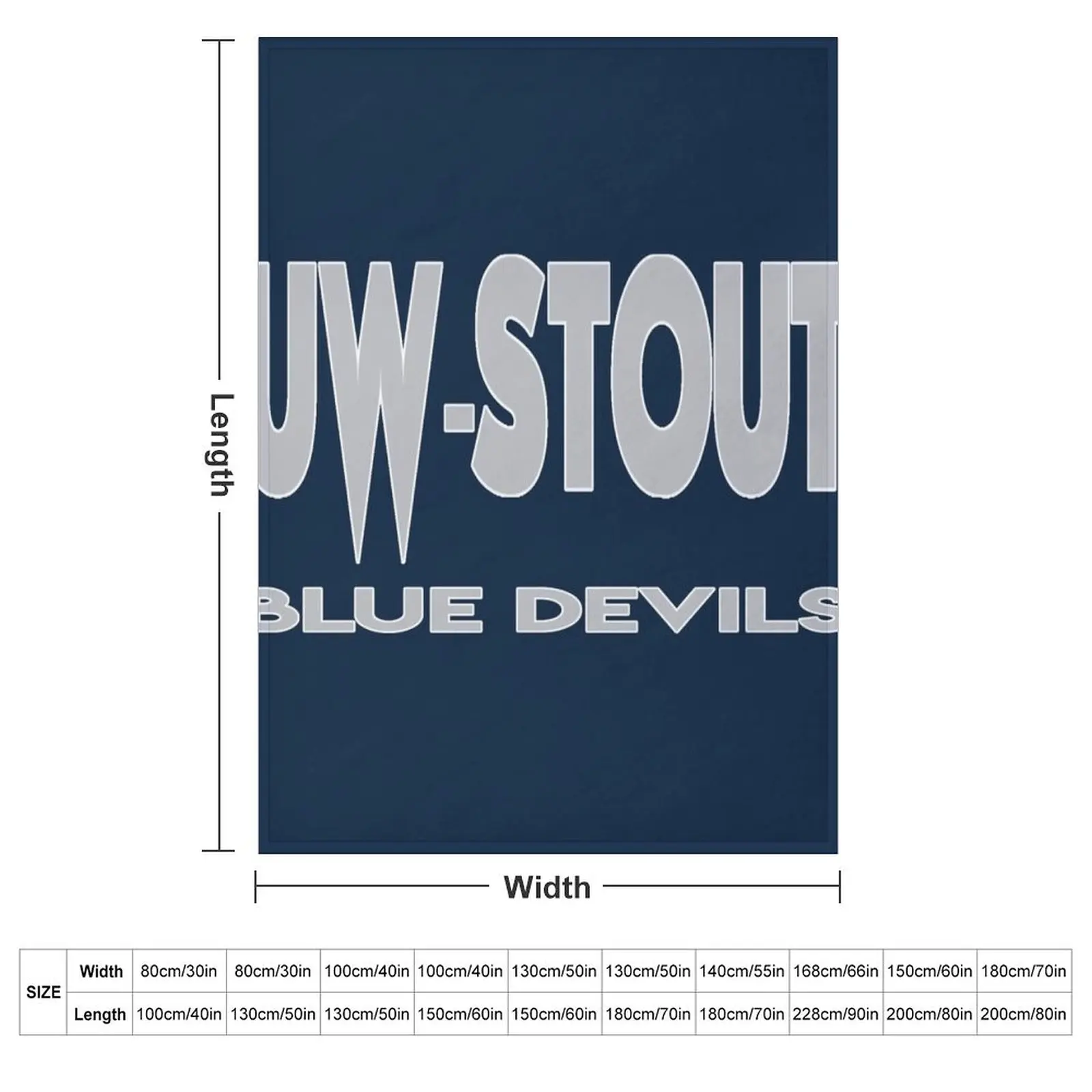 University of Wisconsina??Stout Throw Blanket blankets and throws Stuffeds Blankets