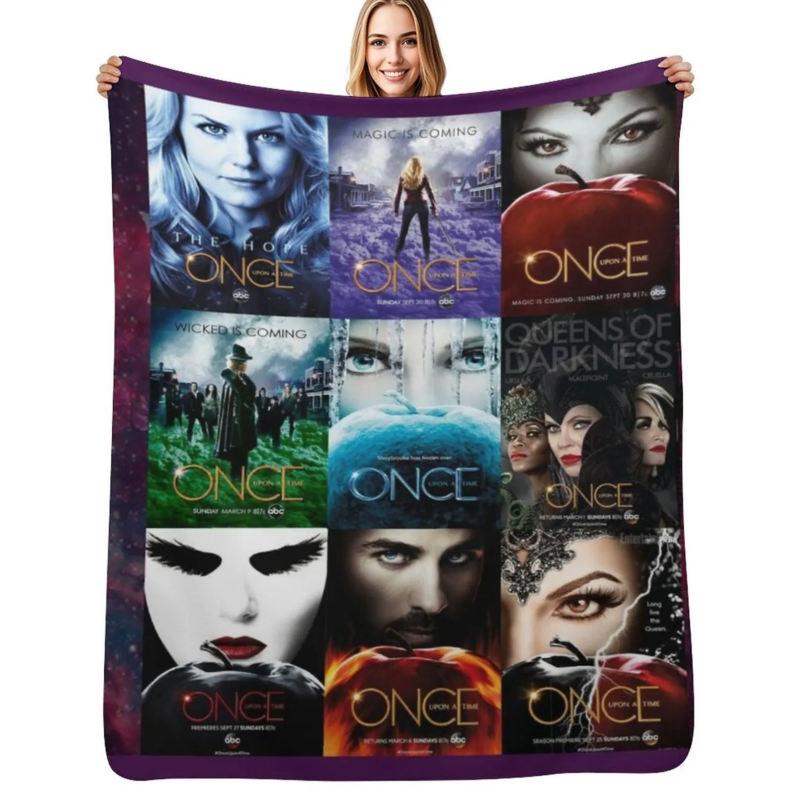 

Once upon a time ... Throw Blanket Color Fast Cozy Throw Blanket