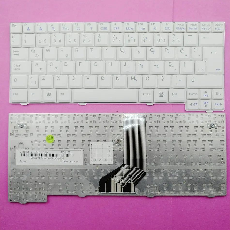 

Turkish Laptop Keyboard For LG X120 X120l X120g X13 X130 MP-08J76PA-920 Tr Layout