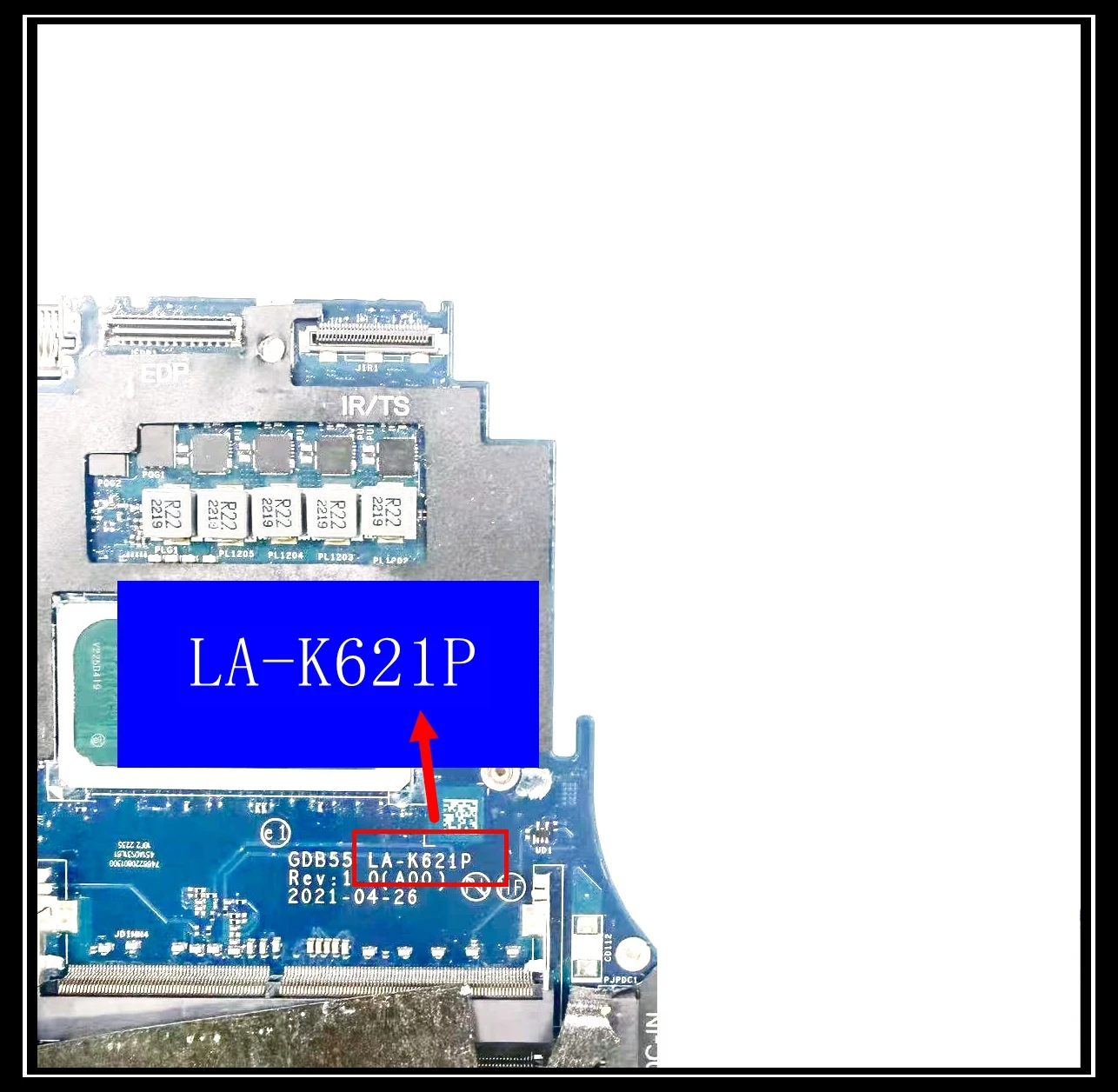 LA-K621P For Dell Precision 7560 Laptop Motherboard  DDR4 RAM with i5 i7 i9 w 11th gen CPU 100% Test Work