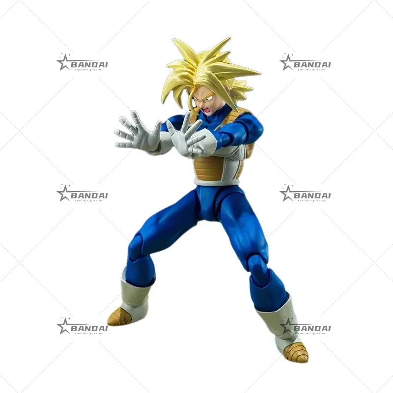 Bandai Original Dragon Ball Super S.H.Figuarts SUPER SAIYAN TRUNKS Bandai อะนิเมะรุ่นของเล่น Action Figure Collection ของขวัญ