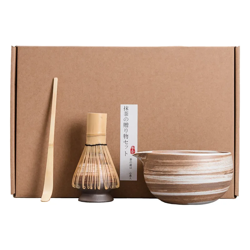 Matcha Bowl Japanese Matcha Tea Set Tea Whisk Bamboo Matcha Brush Hundred Benli Song Dynasty Point Tea Ceremony Zen Matcha Set