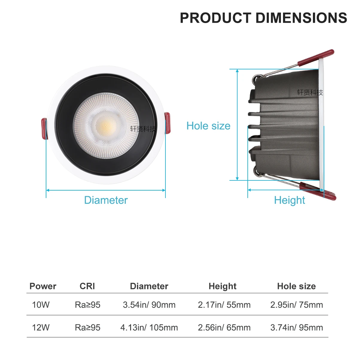 IP65/ IP44 مقاوم للماء راحة زيجبي LED بقعة ضوء AC110V AC220V DC24V المطبخ الحمام المرحاض الطنف مصباح السقف النازل