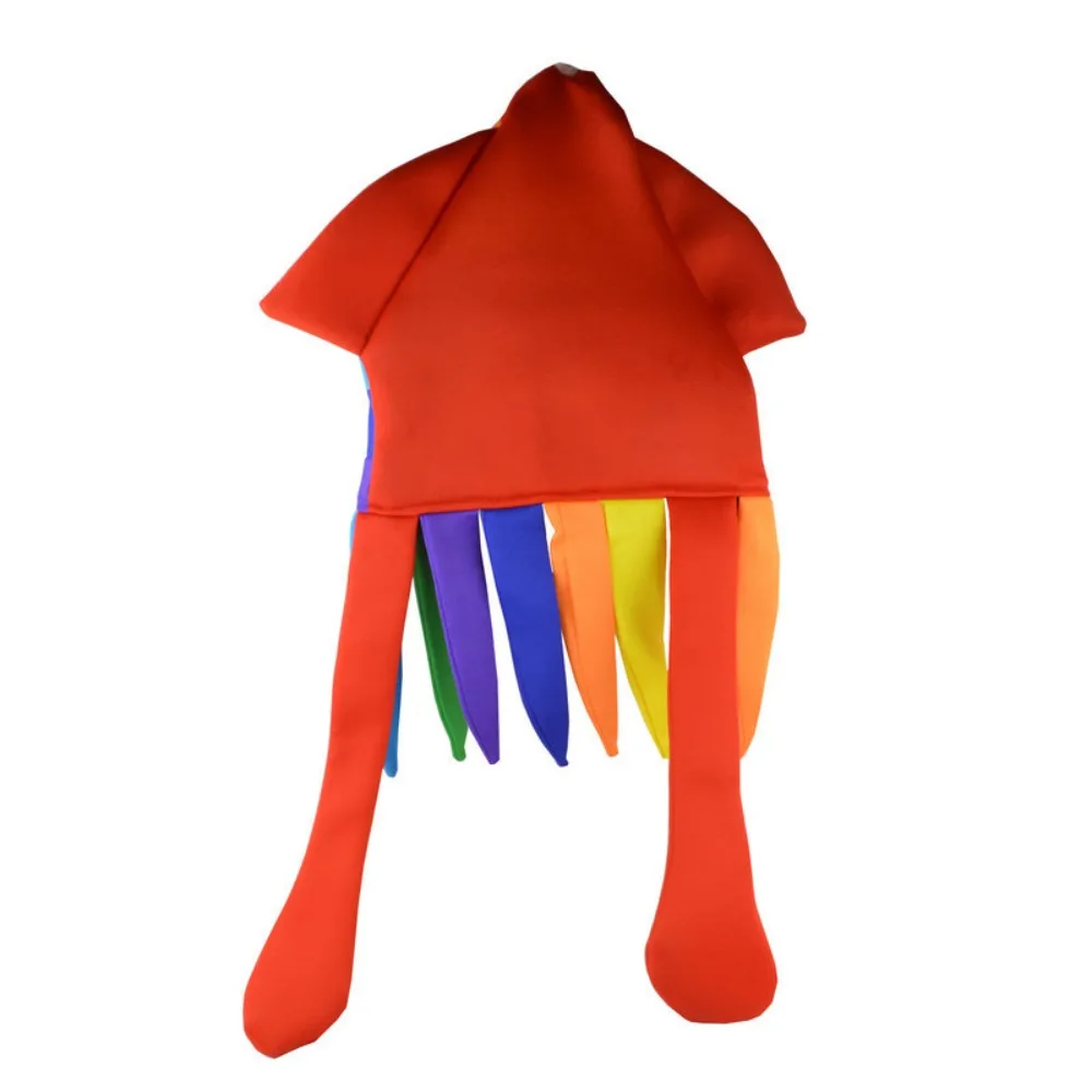 Multicolored Halloween Costume Hat Headgear Sea Animal Halloween Funny Hat Squid Props Photograph Octopus Hat