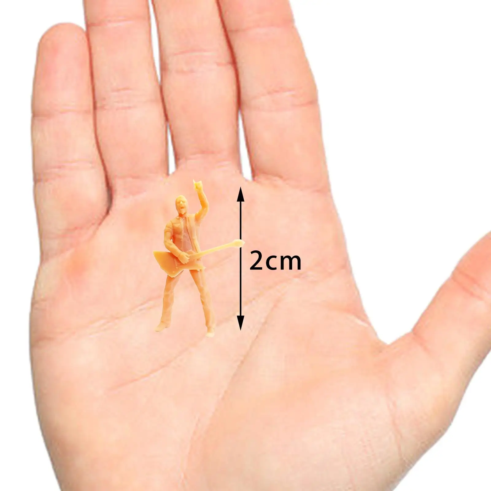 

Коллекция миниатюрных фигурок гитариста из смолы, масштаб 1:64, без покраски, для оформления макетов