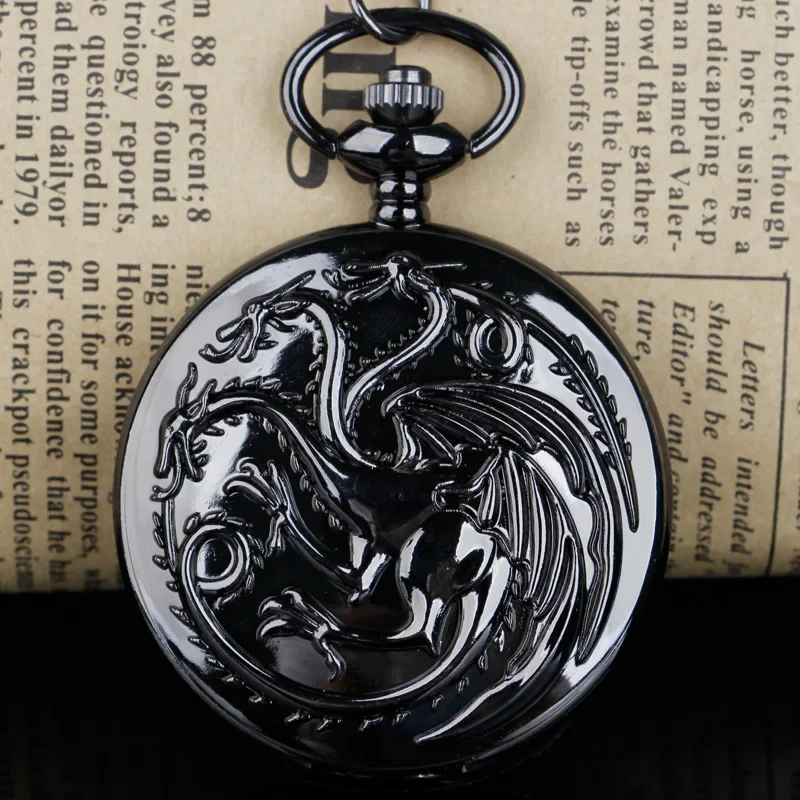 Hollow Pocket Watch Dice set Dragon Dice Pocket Watch Case for Gifts DND Dice Case with Mini Metal Dice Set Pocket Watch shell