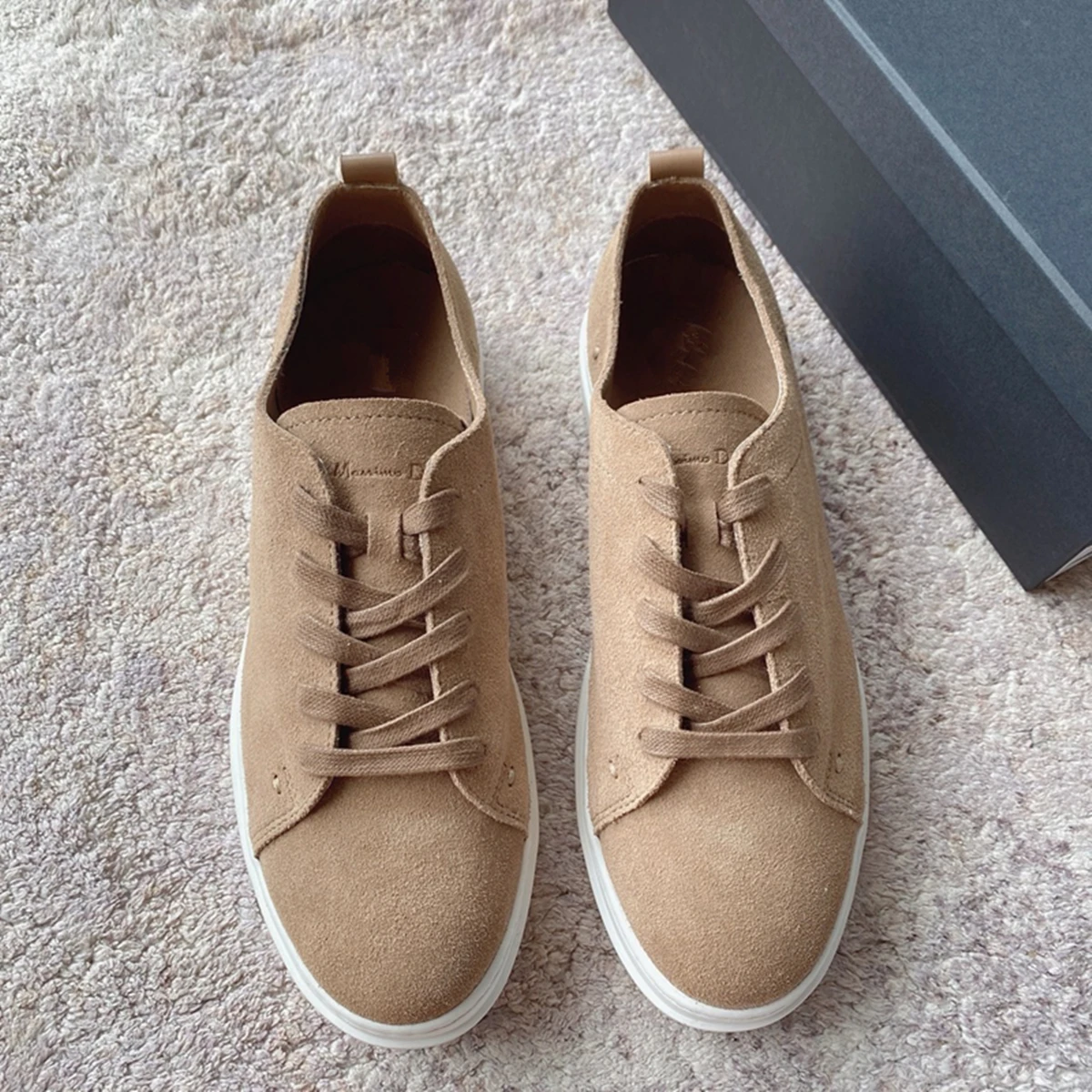 

Jenny&Dave ashionable Men's Casual Leather Shoes Sneakers Vintage Cowhide Leather Suede Comfortable Breathable Commuting Shoes