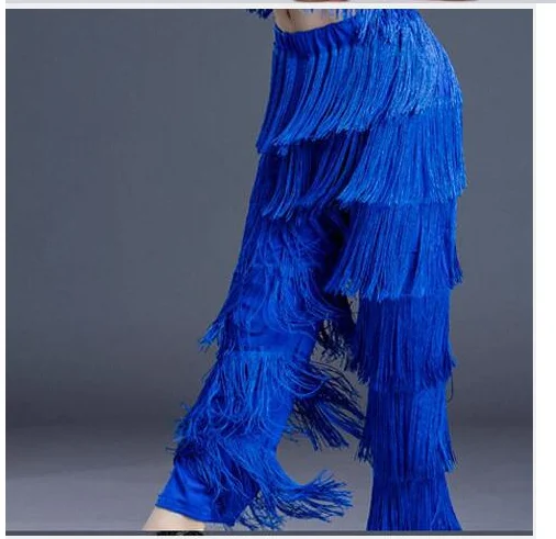 1pcs/lot Ladies Girls Fringe Latin Dance Pants Samba Fringe tassel latin Dance Pants