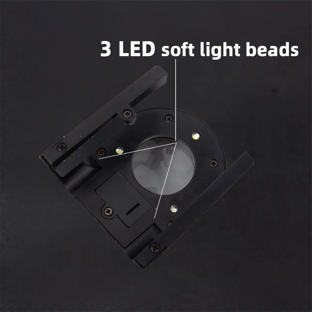 레이저 정렬 확대경 50배 확대 LED 조명 눈금자, 레이저 마킹 절단기의 레이저 스팟 관찰용