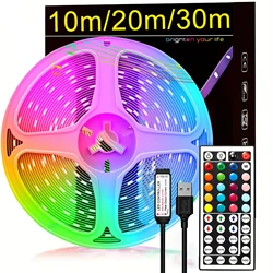 USB 5V Led Strip Lights Tape RGB Led Wall Room 44key Remote Control Flexible LED Tape Diode Lights for Room Home TV backlight