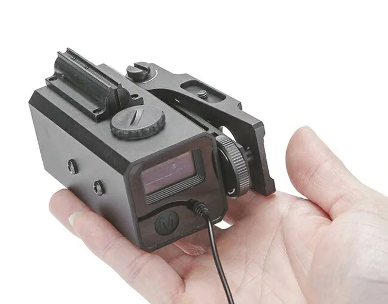 Mini LE-032 Laser-Entfernungsmesser-Teleskop mit rotem Punkt, 1200 m, taktischer Entfernungsmesser, Geschwindigkeits-Entfernungsmesser, 20 mm Halterung für die Jagd – Detail 10