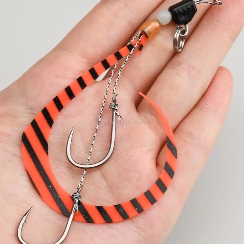 

3pcs Glow Metal Jigging Lure Professional Jig Baits Skirt Hook Cuttlefish Jig Head Fishing Hook