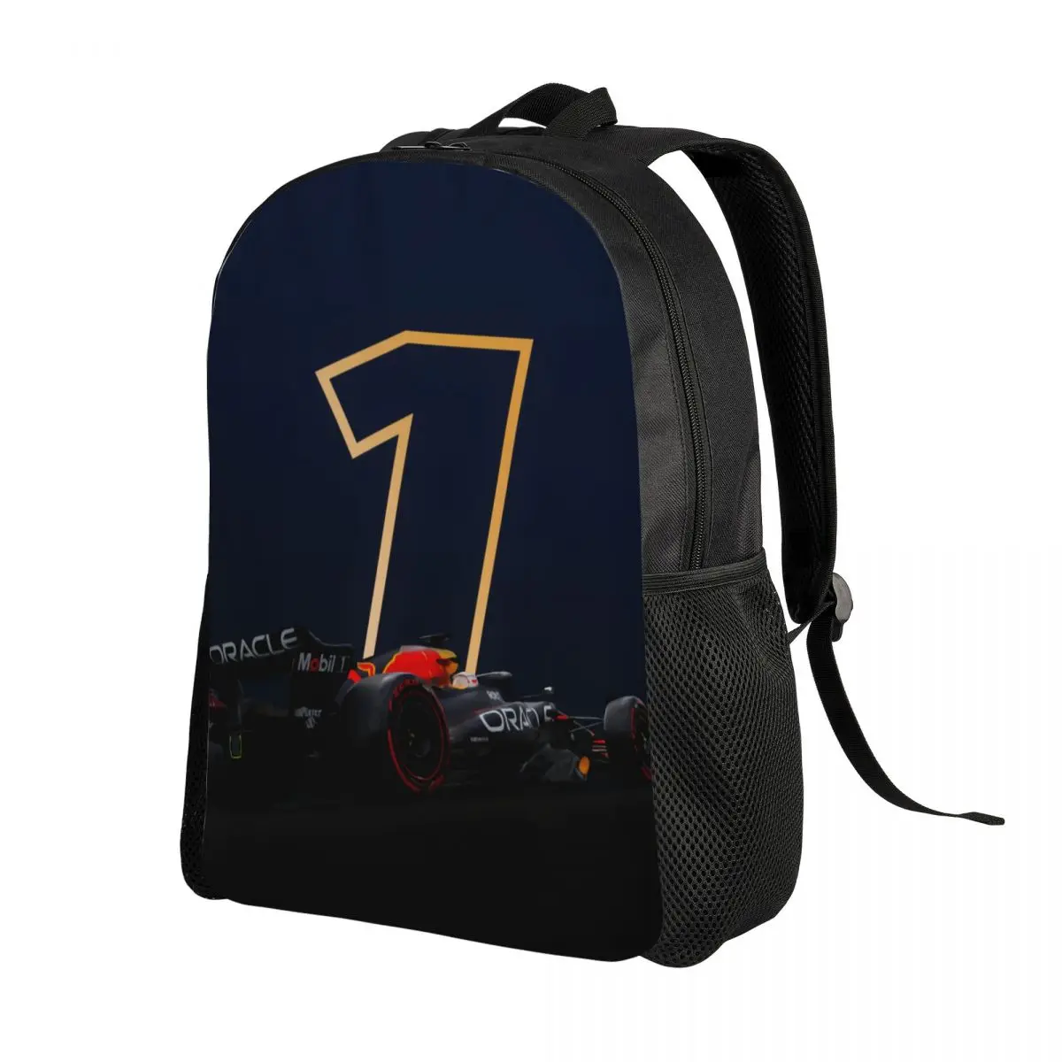 Custom Max Number 1 Racing Car Driver Laptop Backpack Men Women Fashion Bookbag for School College Students Bag