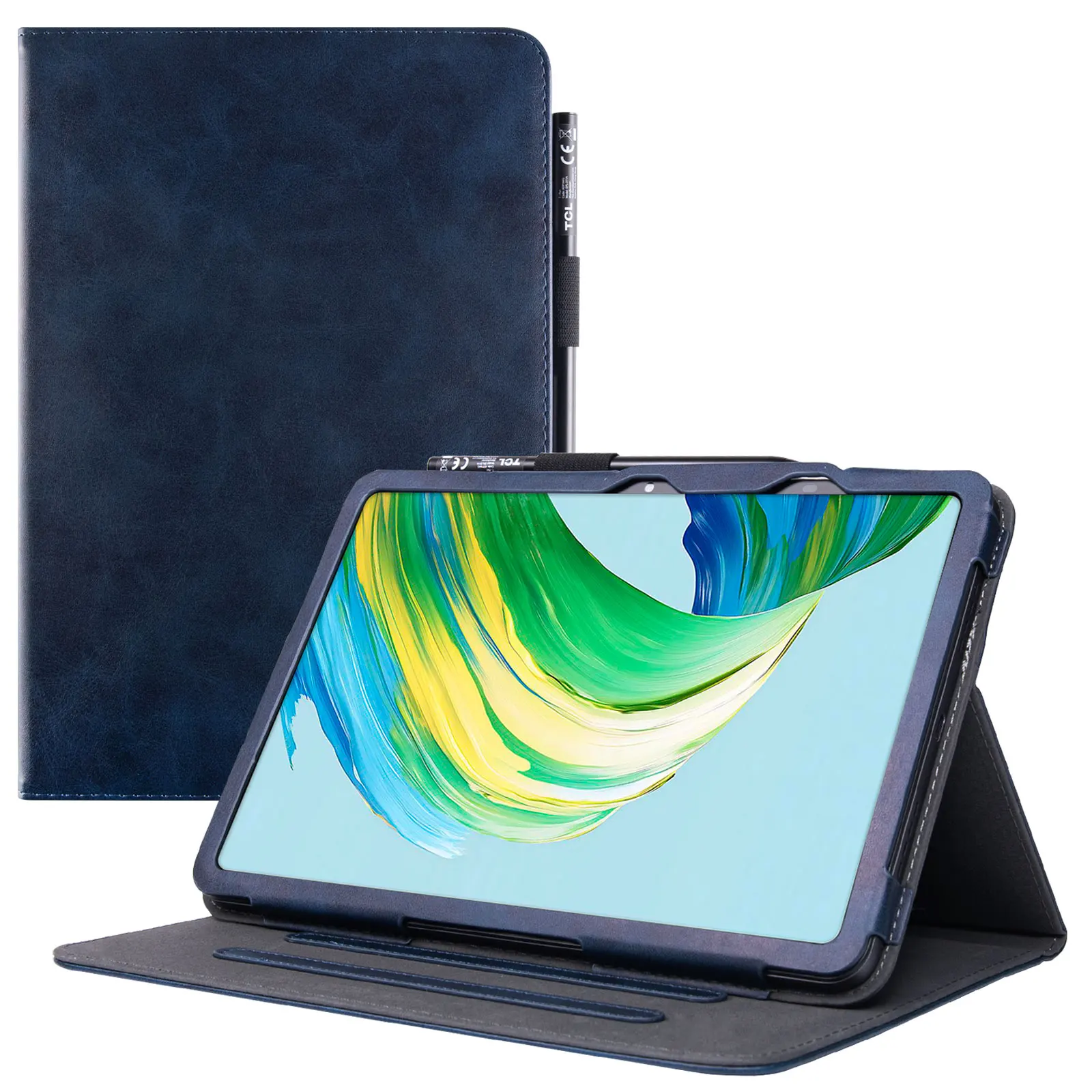 TCL NXTPAPER 11 Gen 2/NXTPAPER 11 Plus Tablet Case with Auto Sleep/Wake,PU Leather Cover with Adjustable Stand & Hand Strap
