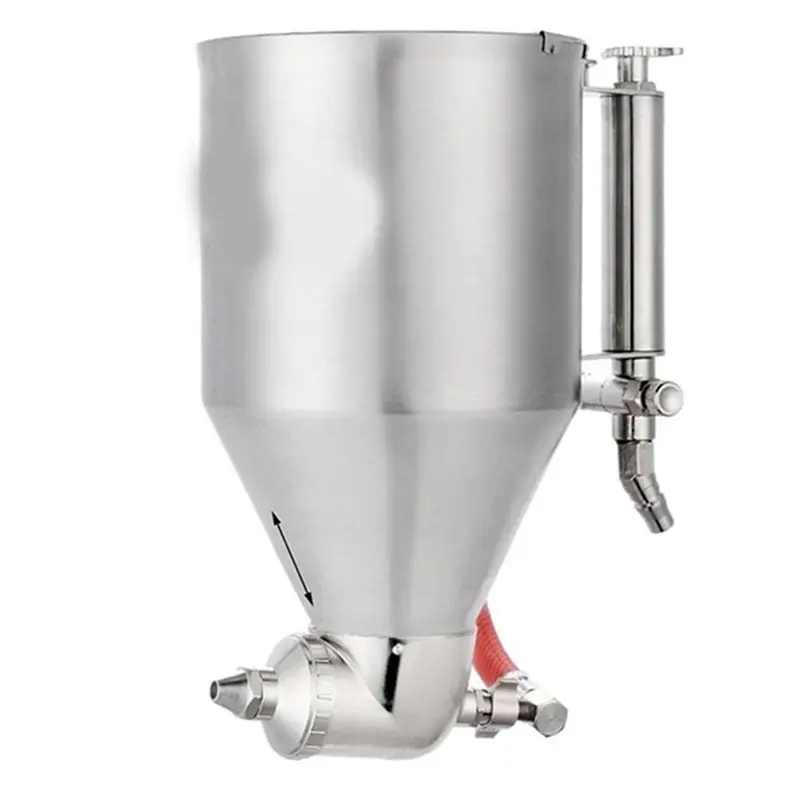 

【CHRISTMAS 】Stainless Steel Air Spray Gun For Exterior Wall Painting, Pneumatic Cement Sprayer