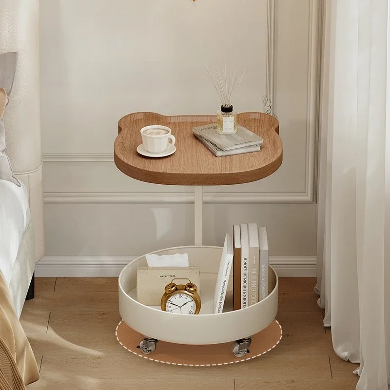 Modern Side Table for Bedroom Durable Build Modern Design Reinforced Frame Long Lasting Smooth Surface Non-Slip Feet