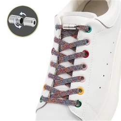 Colorful No Tie Shoe laces Elastic Laces without ties Flat Shoelaces for Sneakers Kids Adult Quick lace for Shoes Rubber Bands
