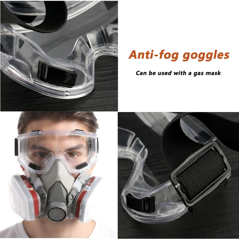 Antifog Protective Glasses Safety Anti-Splash Wind-Proof Work Glasses Industrial Research Cycling Riding Goggles