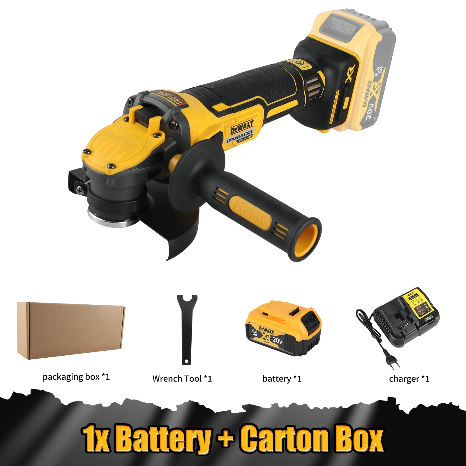 DEWALT DCG409 125mm Flat Head Angle Grinder Bare Machine Tool Cutting Machine 20v grinder Brushless Tools image 3