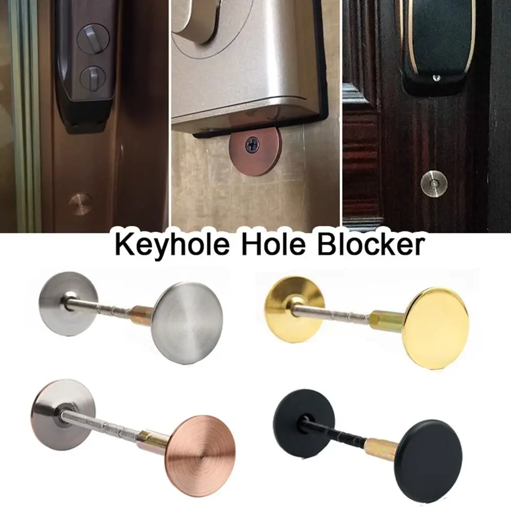 Anti Theft Door Wooden Door Blocker Galvanized Cat Eye Lock Hole Patching Tool Decorative Cover Patching Door Hole