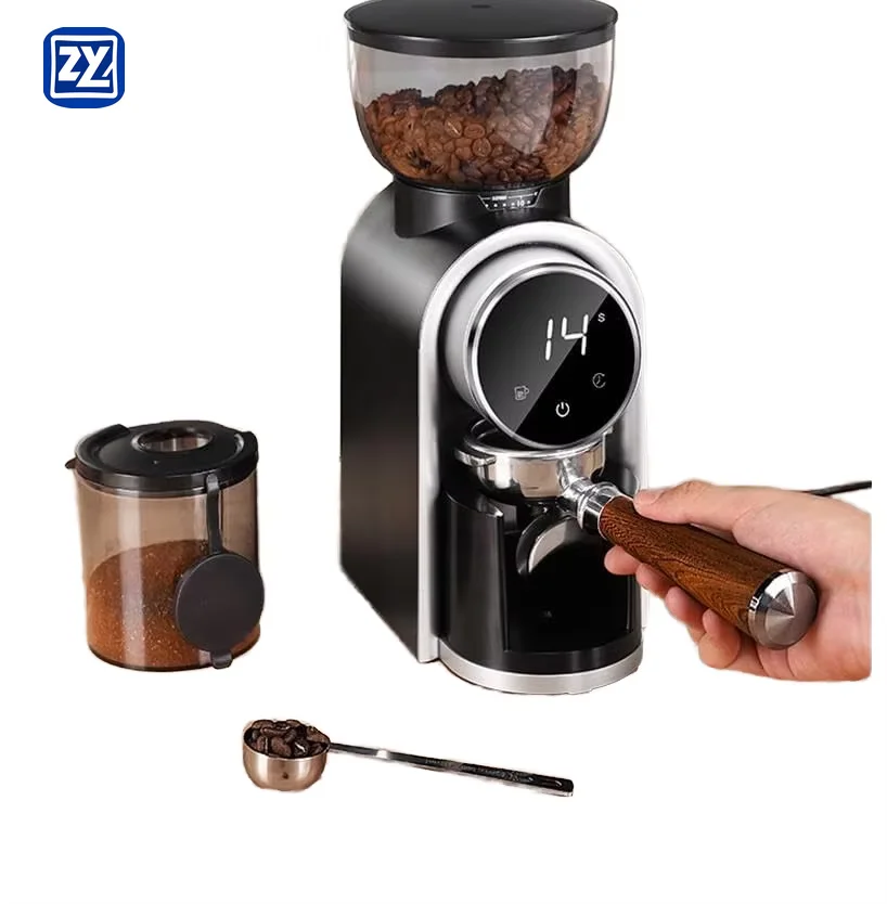 

Smart Home Appliance Intelligent Screen Display Italian Coffee Grinder with Adjustable Coarseness Home Machine Grinder