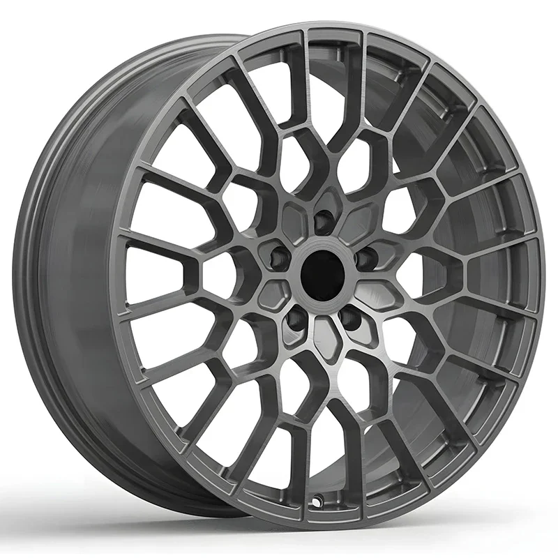 

Brushed gray 21 inch 5x120 classic forged wheels china dually wheels forged for tesla