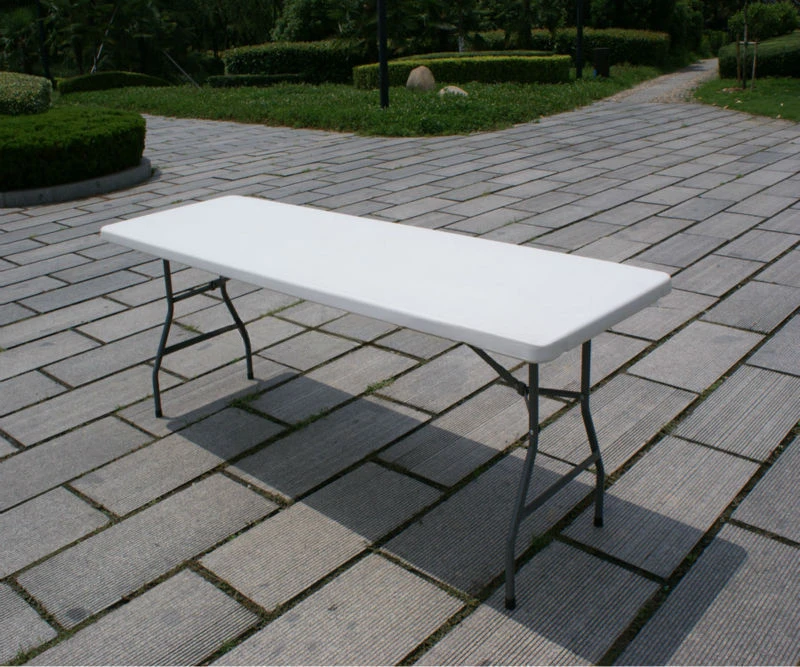 Plastic Folding Table/8ft Regular 240cm/picnic Banquet Table/portable Cheap/metal Catering Table/outdoor Leisure Camping