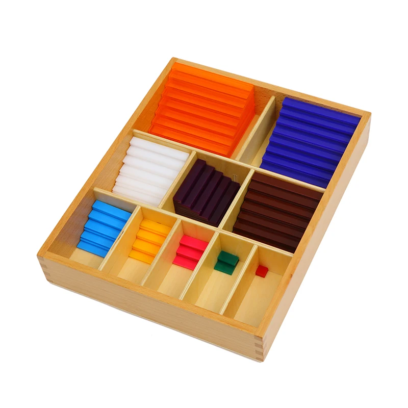 Professional Montessori Materials Decanomial Squares Kids Teaching Aids Kindergarten Learning Tools Toddler Educational Toys