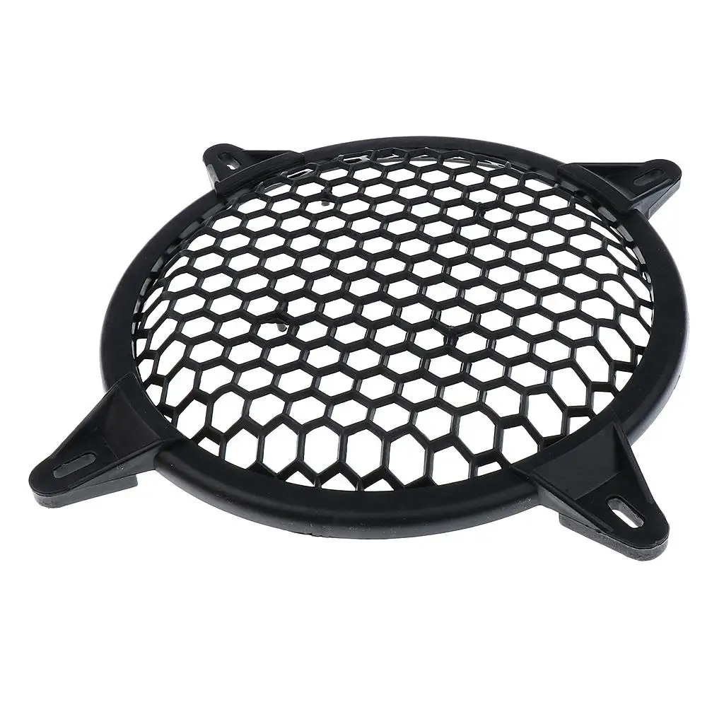 Universal Plastic Car Subwoofer Cover Mesh Grill Speaker Protection Amplifier Accessory for Car Audio and Home Sound System