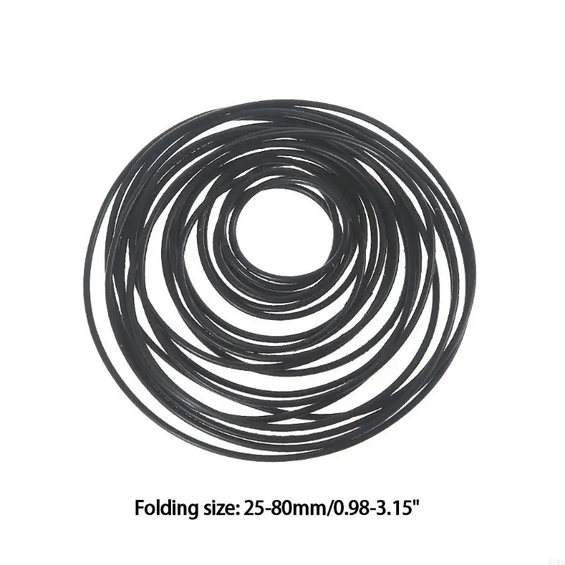 Q5WA 20pcs/حزمة حزمة حزام حزام الدافع الدائري القطر 1 مم طراز Rubber Ring DIY MODEL