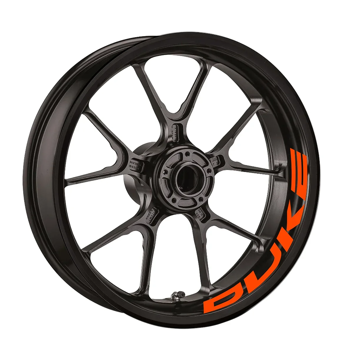 Autocollants de roue de moto en moulage de vinyle, décalcomanies de moyeu pour KTM Duke 390, 690, 790, 890, 1290