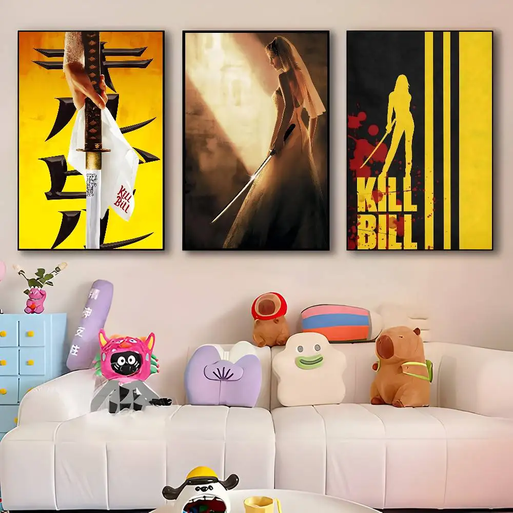 Vintage Classic Movie K-Kill Bill Manga Posters HD Print Vintage Wall Art Decor for Home Study Room