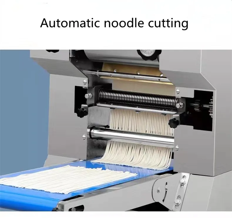 Tagliatrice di tagliatelle per ristorante Tagliatelle piatte rotonde elettriche commerciali che producono pressa/Macchina per pasta