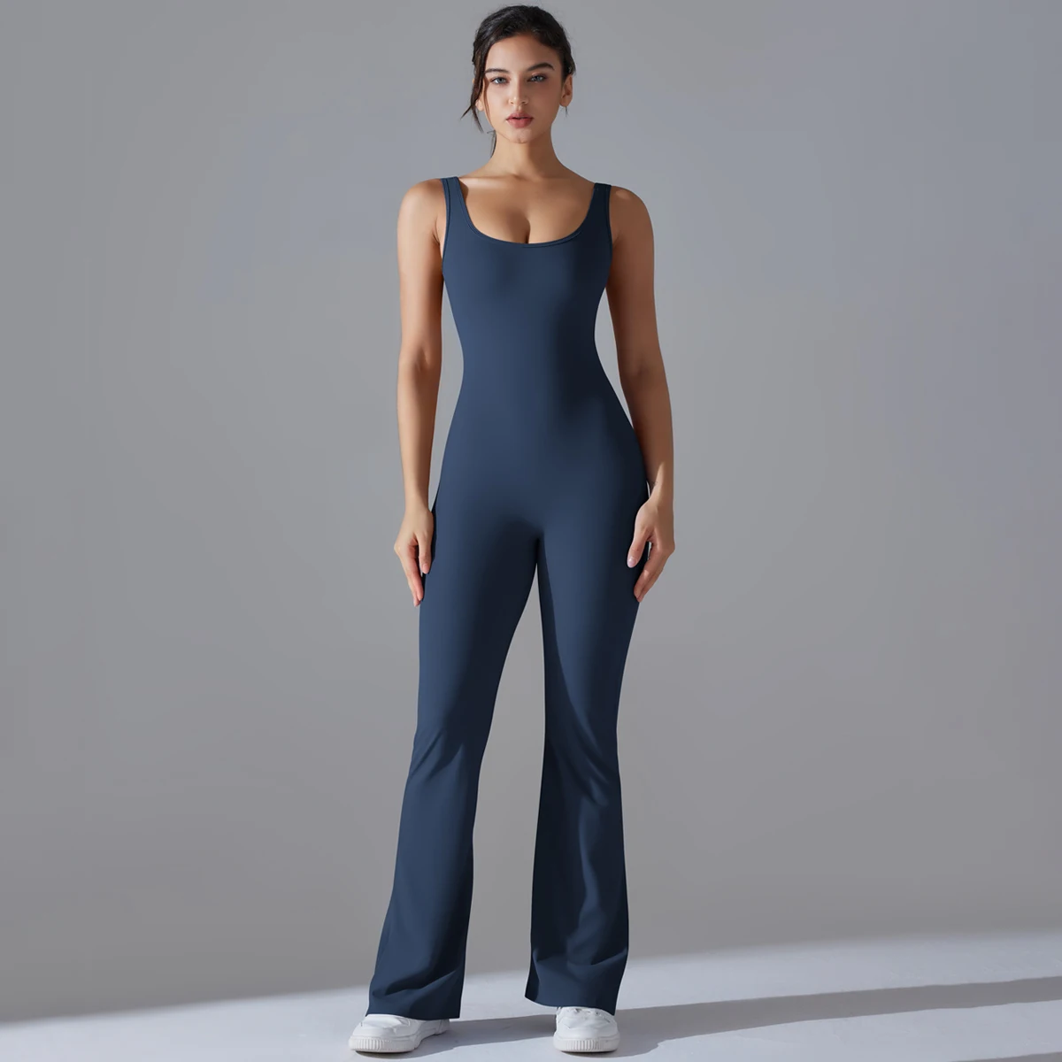 Sexy Back V Jumpsuit Gym Set Women Training Yoga Suit Sportswear Women Sports Jumpsuit Fitness Rompers Stretch Workout Bodysuits