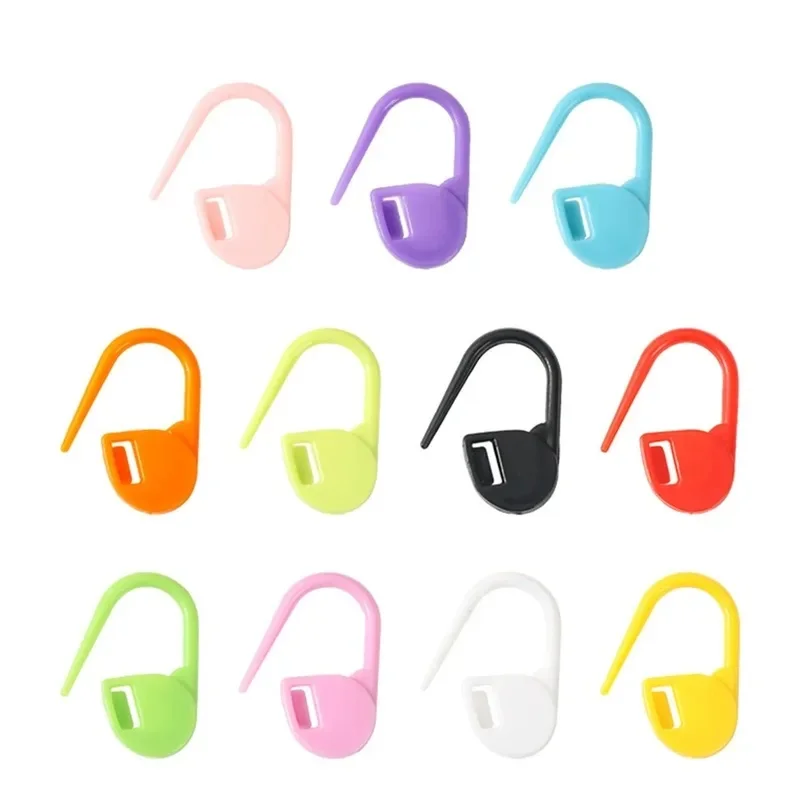 50-350pcs Mix Color Plastic Locking Stitch Markers Crochet Sweater Scarf Knitting Tool Knitting Counting Small Clip