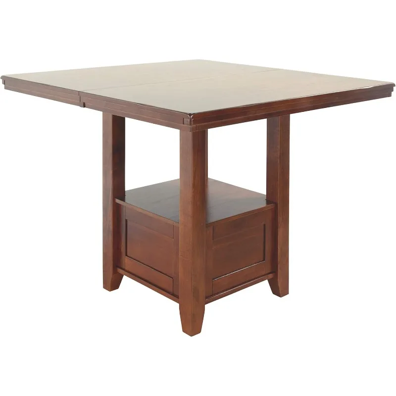 Ashley Ralene-Mesa de extensión de comedor de altura de mostrador tradicional,