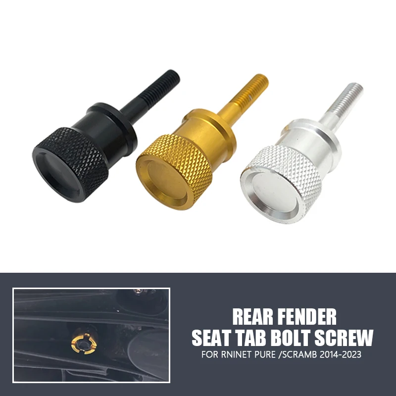 Parafuso de liberação rápida para assento traseiro, parafuso de remoção sem ferramenta para bmw r9t rninet pure/scramb 2014-2023 2022 2021 2020 2019