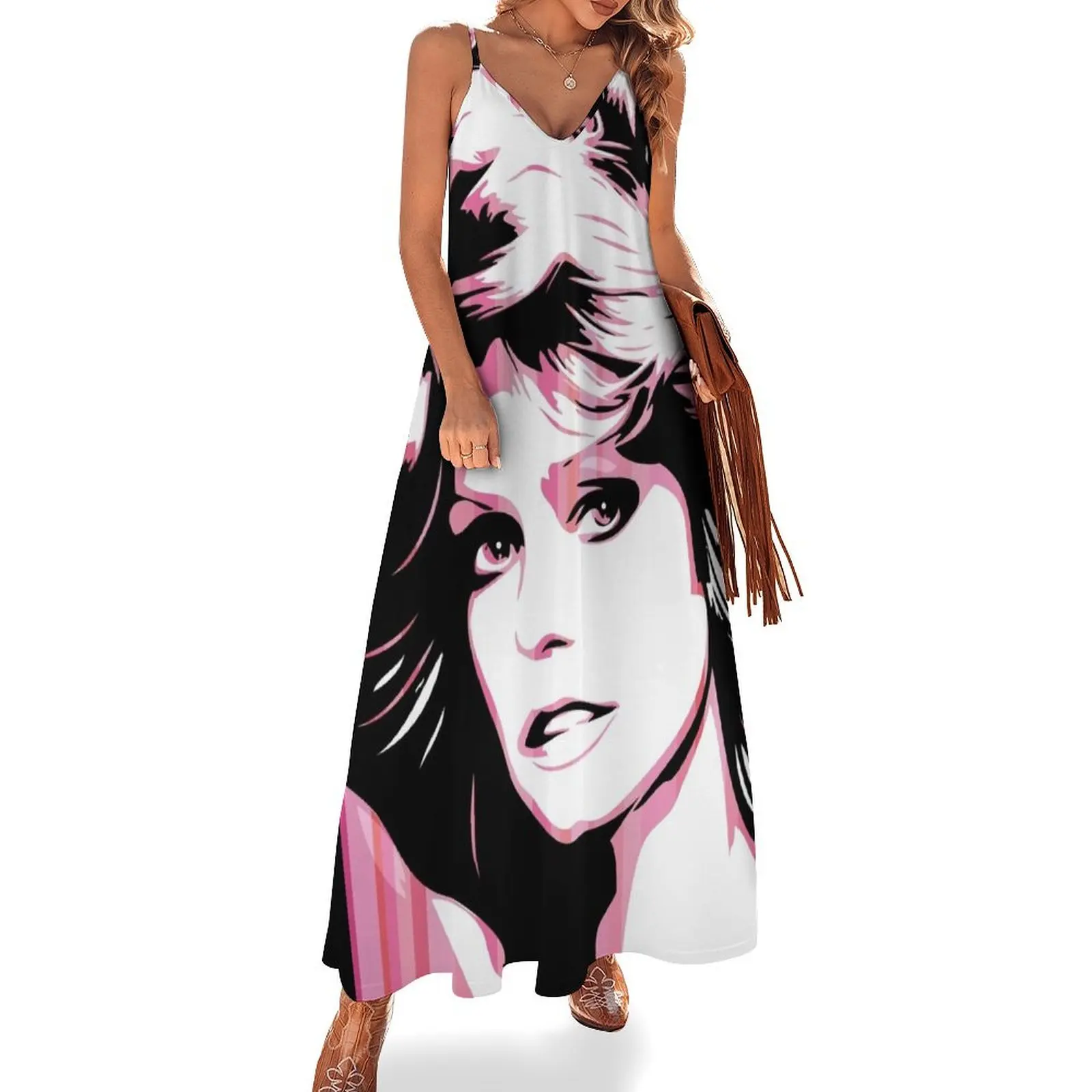 

Farrah Fawcett Pop Art Sleeveless Dress Dress vintage Party dresses loose women's dress