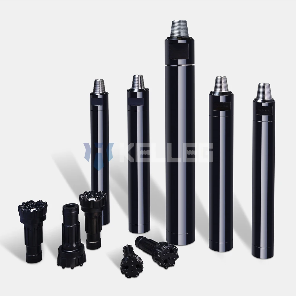 DTH Hammer 4 Inch Medium Pressure Bit Carbon Steel Forged Drilling Tool For Mining And Water Well Applications