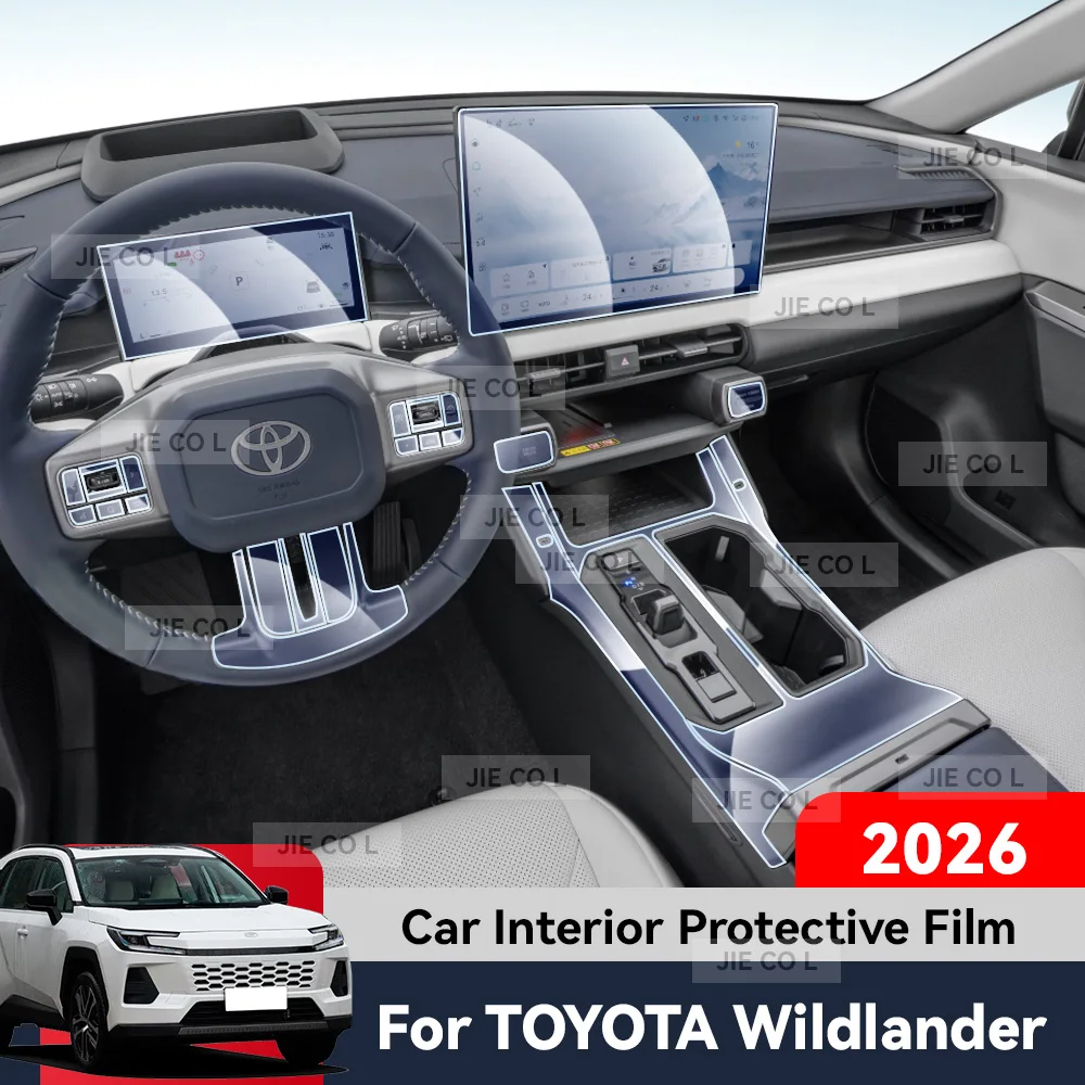 

Для TOYOTA WILDLANDER 2026: Защитная пленка из прозрачного ТПУ для центрального экрана управления, навигации и GPS, защита от царапин