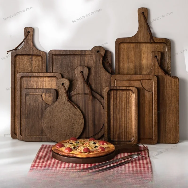 For black walnut wood tray, baking tray Western food cutting board