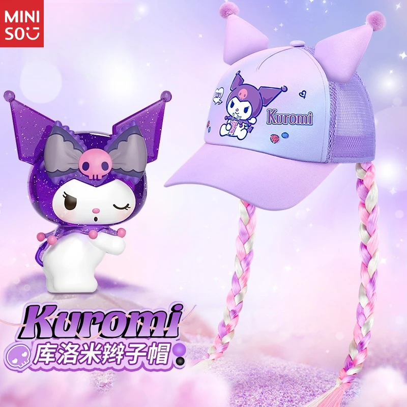 

Miniso Children's Hat Girl Spring and Autumn Sunscreen Baseball Cap Summer Shade Cute Girl Treasure Girl