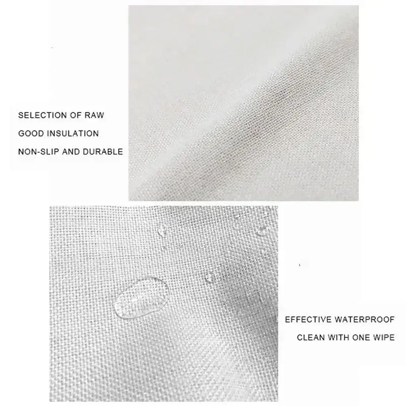VIKAMA Light Luxury Marble Ins Style Table Flag Placemat Set Waterproof And Anti Slip Kitchen Dining Table Mat Home Decoration view 5