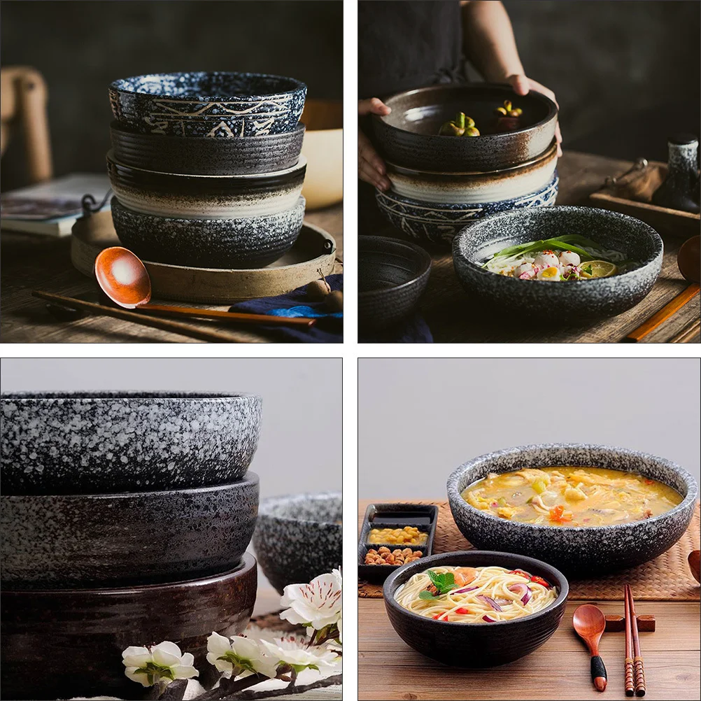 

Asian Noodle Bowl Serving Bowls Food Ramen Japan Ceramic Tableware Soup Japanese