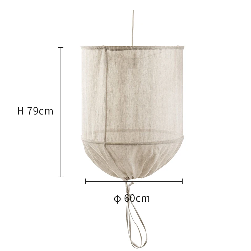 Provence Linnen Hanglamp Nordic Design Wit Katoen Restaurants Bamboe Licht Led Eiland Verlichting Indoor Hotel Loft Verlichting