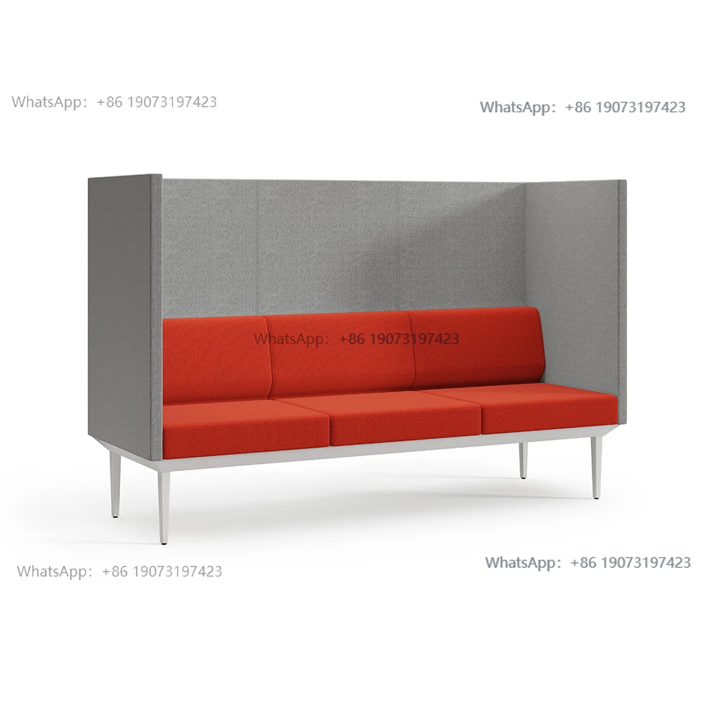 Leather High Armrest Square Design Customer Waiting Rest Waiting Public Area Row Seats Hospital Waiting Chairs