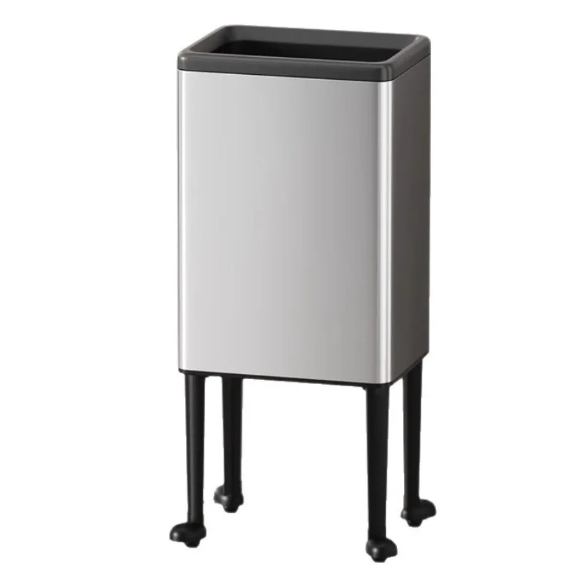 

Stainless steel trash can, household high-end sense removable, no bending, trash can